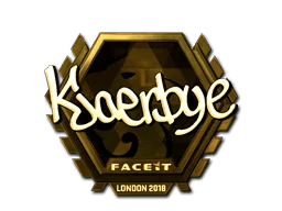 Aufkleber | Kjaerbye (Gold) | London 2018