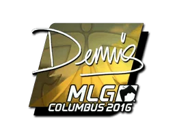 Naklejka | dennis (foliowana) | MLG Columbus 2016