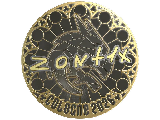Pegatina | zont1x (dorada) | Colonia 2026