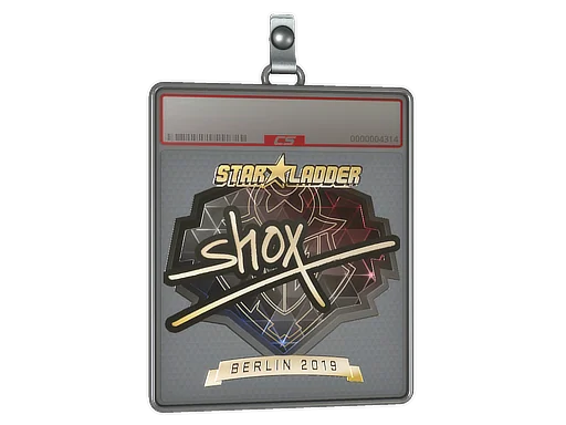 Placa de Adesivo | shox (Dourado) | Berlim 2019