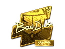 Aufkleber | bondik (Gold) | Atlanta 2017