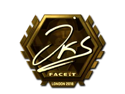 Aufkleber | jks (Gold) | London 2018