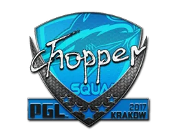 Klistermärke | chopper | Krakow 2017