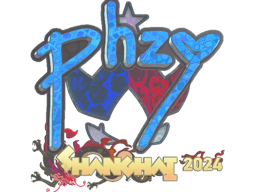 Pegatina | phzy (holográfica) | Shanghái 2024