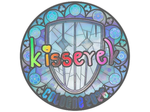 Pegatina | kisserek (holográfica) | Colonia 2026
