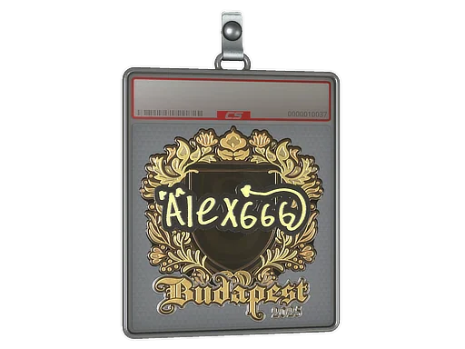 Sticker Slab | alex666 (Gold) | Budapest 2025
