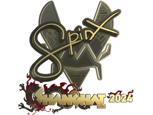 Aufkleber | Spinx (Gold) | Shanghai 2024