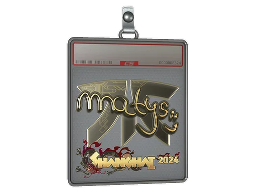 Klistermärkesfodral | MATYS (guld) | Shanghai 2024