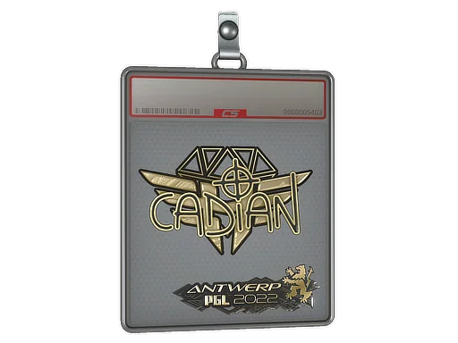 Placa de pegatinas | cadiaN (dorada) | Amberes 2022