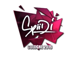 Klistermärke | Spiidi (Foil) | Cologne 2016