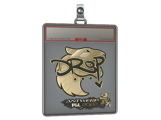 Sticker Slab | drop (Gold) | Antwerp 2022