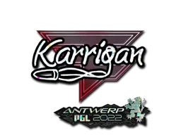 Klistermärke | karrigan (glitter) | Antwerp 2022