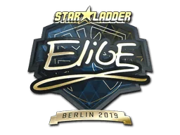 Aufkleber | EliGE (Gold) | Berlin 2019