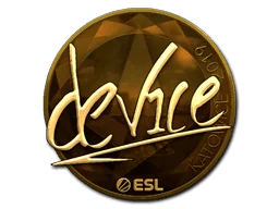 Aufkleber | device (Gold) | Kattowitz 2019