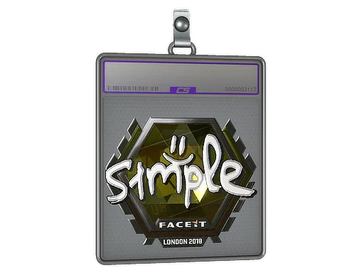 Aufkleberhülle | s1mple (Glanz) | London 2018