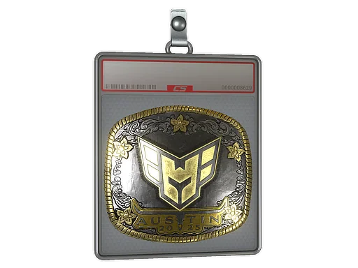 Placa de pegatinas | HEROIC (dorada) | Austin 2025