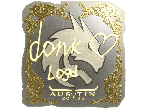 Adesivo | donk (Dourado) | Austin 2025