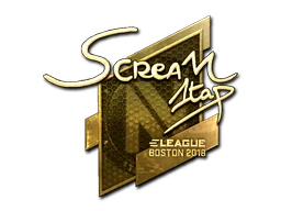 Naklejka | ScreaM (złota) | Boston 2018