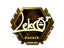 Naklejka | Lekr0 (złota) | Londyn 2018