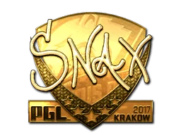 Klistermärke | Snax (Guld) | Krakow 2017