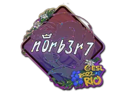 Klistermärke | n0rb3r7 (glitter) | Rio 2022