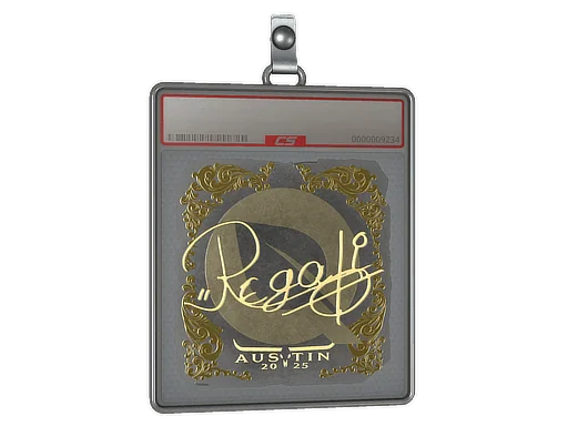 Placa de Adesivo | regali (Dourado) | Austin 2025