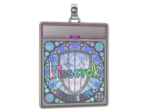 Placa de pegatinas | kisserek (holográfica, con clasificación) | Colonia 2026