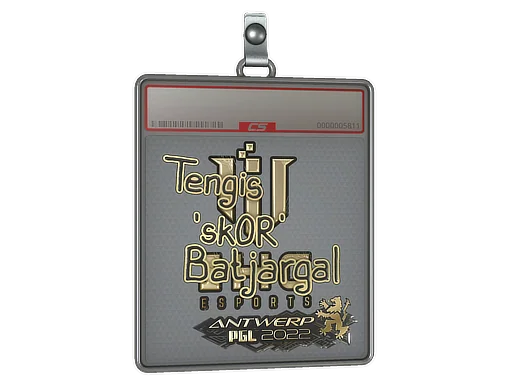 Placa de Adesivo | sk0R (Dourado) | Antuérpia 2022