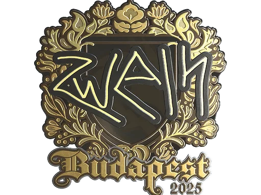Adesivo | zweih (Dourado) | Budapeste 2025