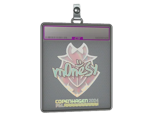Placa de pegatinas | m0NESY (holográfica) | Copenhague 2024