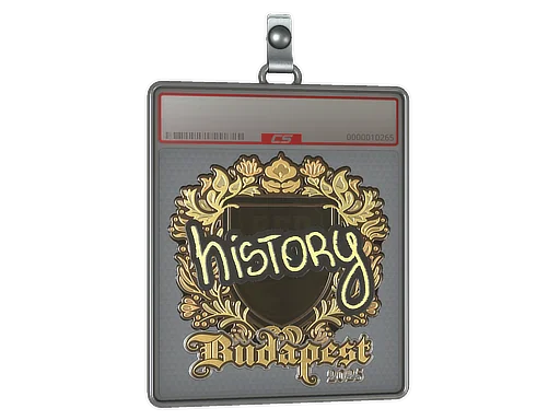 Pokrowiec na naklejkę | History (złota) | Budapeszt 2025