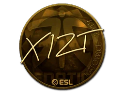Klistermärke | Xizt (Guld) | Katowice 2019