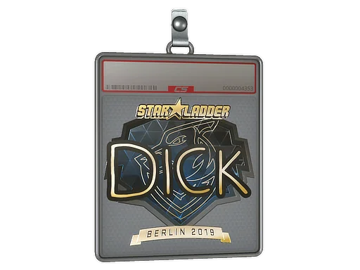 Placa de Adesivo | DickStacy (Dourado) | Berlim 2019