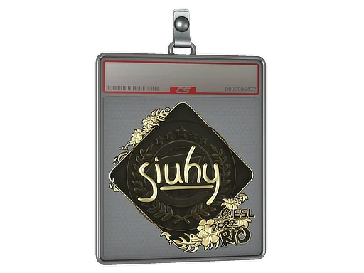 Placa de Adesivo | siuhy (Dourado) | Rio 2022