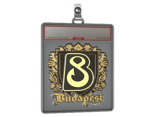 Placa de pegatinas | B8 (dorada) | Budapest 2025