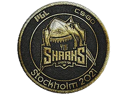 Naszywka | Sharks Esports (złota) | Sztokholm 2021