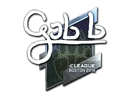 Klistermärke | gob b (Foil) | Boston 2018