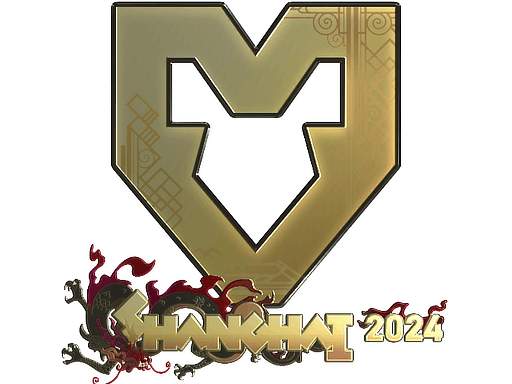 Naklejka | MOUZ (złota) | Szanghaj 2024