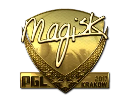 Pegatina | Magisk (dorada) | Cracovia 2017