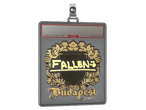Placa de Adesivo | FalleN (Dourado) | Budapeste 2025