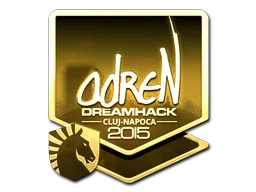 Sticker | adreN (Gold) | Cluj-Napoca 2015