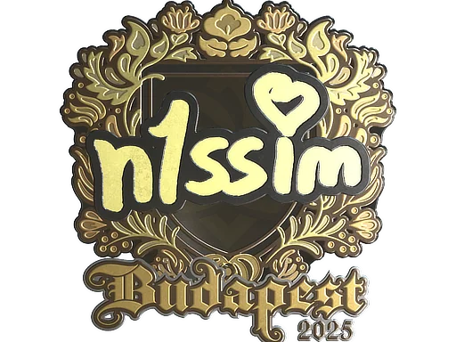 印花 | n1ssim（金色）| 2025年布达佩斯锦标赛
