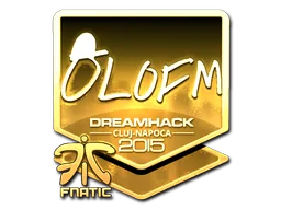 Klistermärke | olofmeister (Guld) | Cluj-Napoca 2015
