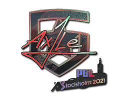 Naklejka | Ax1Le (holograficzna) | Sztokholm 2021