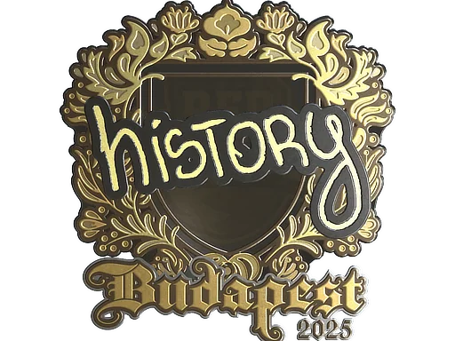 印花 | History（金色）| 2025年布达佩斯锦标赛