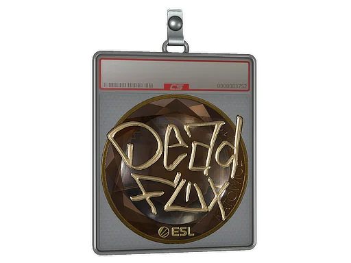 Placa de Adesivo | DeadFox (Dourado) | Katowice 2019