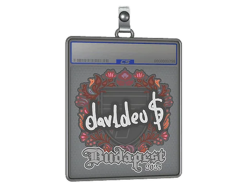 Placa de Adesivo | dav1deuS | Budapeste 2025