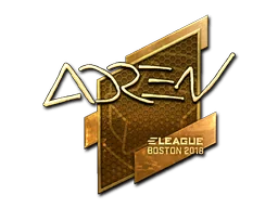 Klistermärke | AdreN (Guld) | Boston 2018