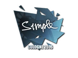 Klistermärke | s1mple | Cologne 2016