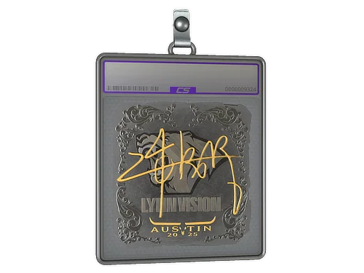 Placa de pegatinas | z4KR (reflectante) | Austin 2025